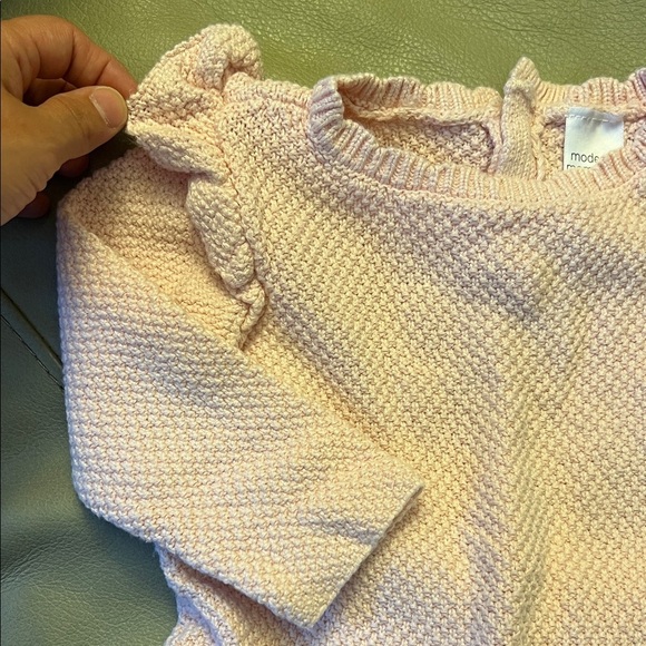 Modern Moments Pink Ruffled Kids One Piece 6-9 mos - Picture 3 of 5